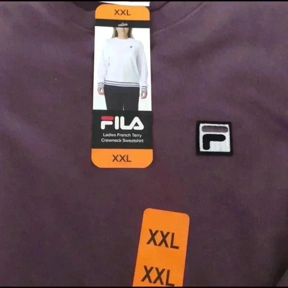 🆕Fila Ladies French Terry Crewneck Sweatshirt Lavender XXL🆕 - Picture 4 of 4